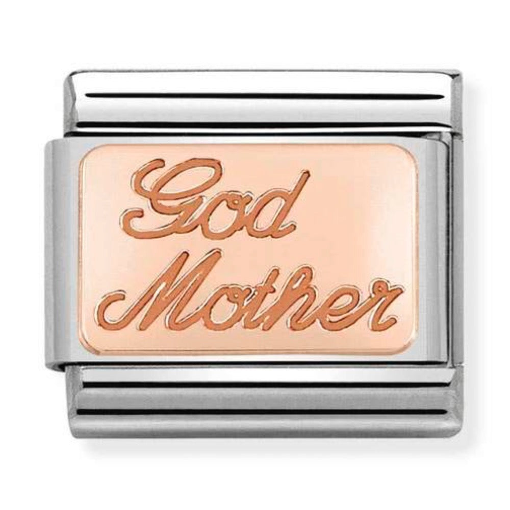 Rose Gold God Mother Charm