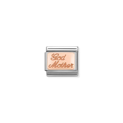 Rose Gold God Mother Charm