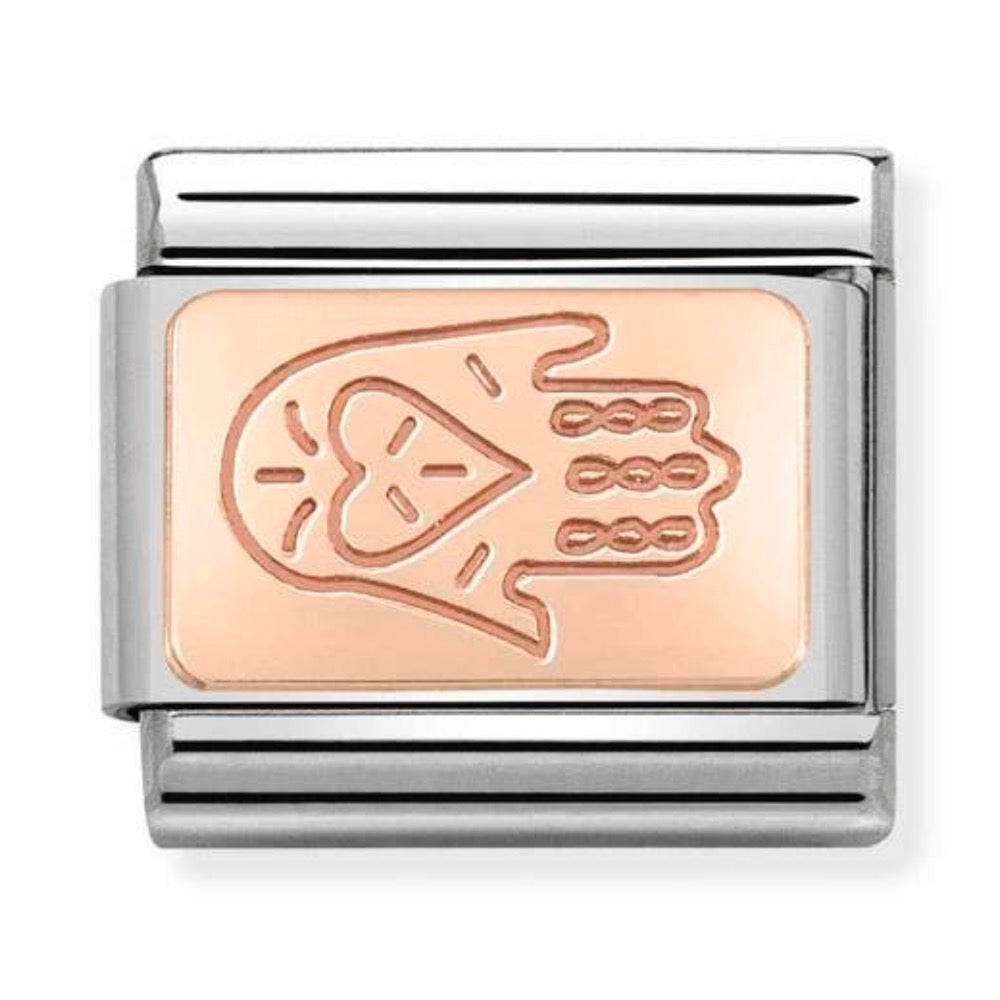 Rose Gold Hand Of Fatima Charm
