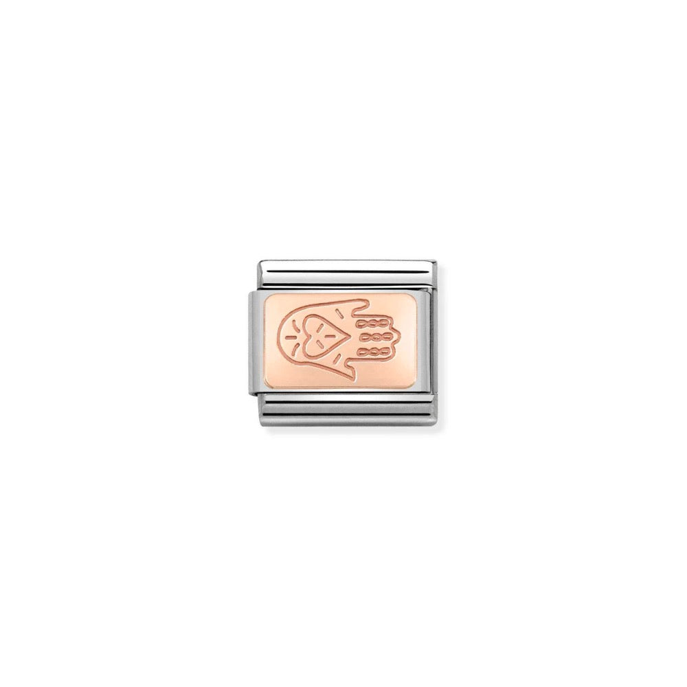 Rose Gold Hand Of Fatima Charm