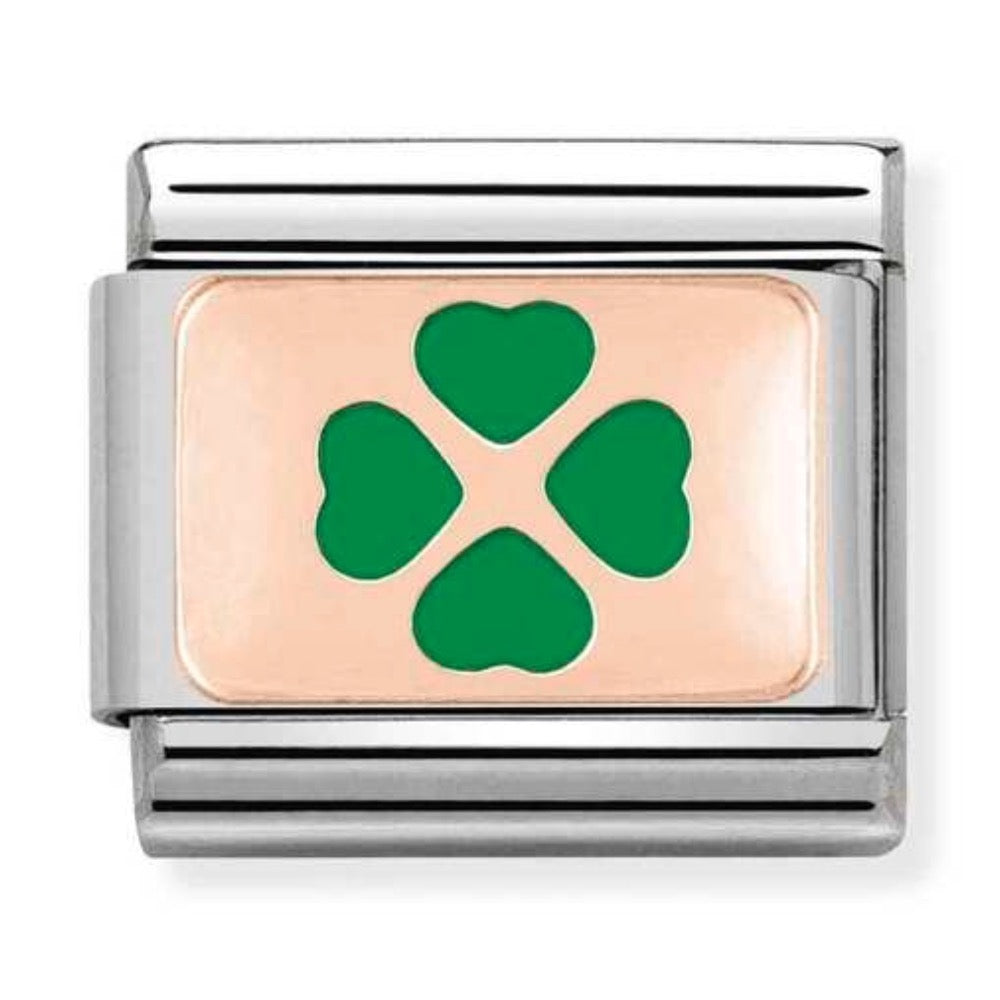 Rose Gold Clover Charm