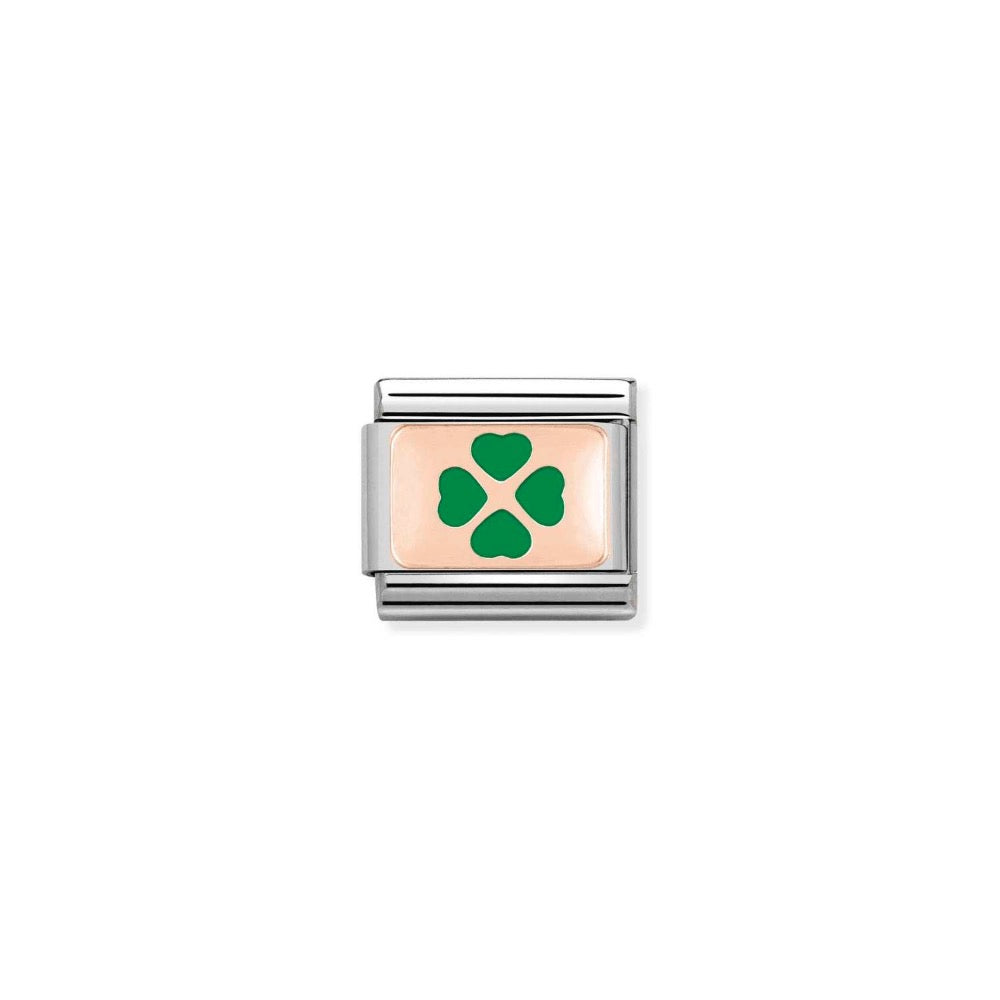 Rose Gold Clover Charm