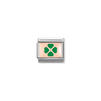 Rose Gold Clover Charm