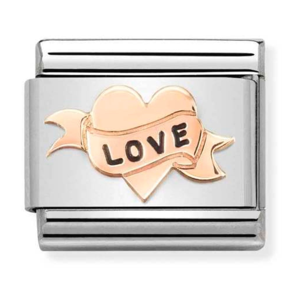 Rose Gold Heart Love Charm