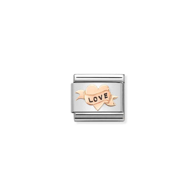 Rose Gold Heart Love Charm
