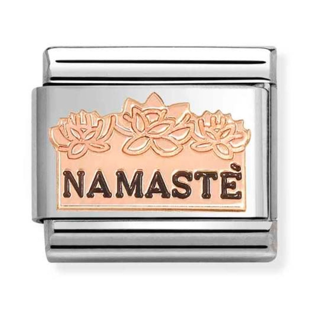 Rose Gold Namaste Charm