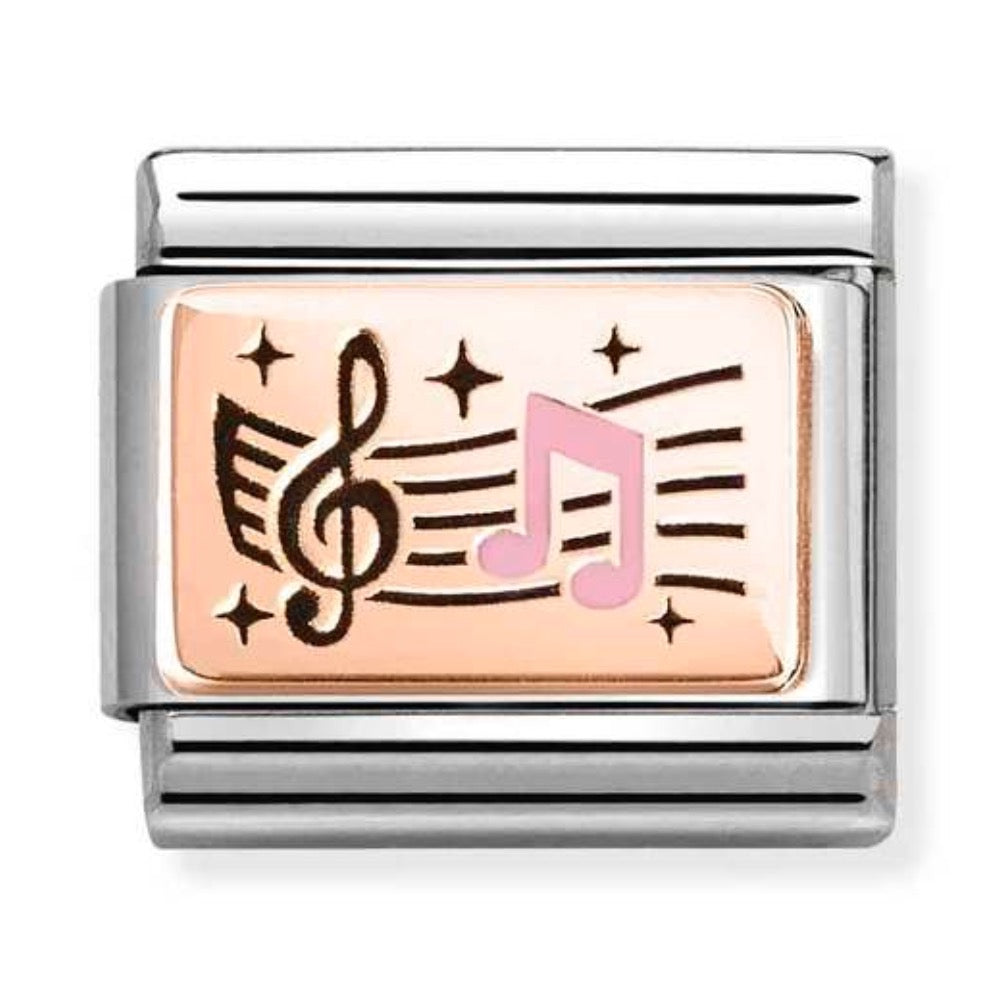 Rose Gold Musical Note Charm