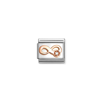Rose Gold Infinity Charm
