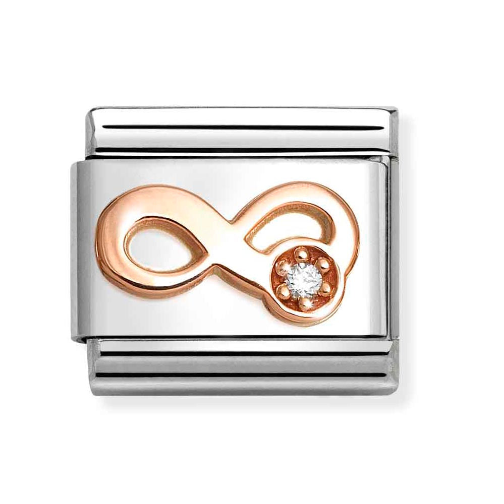 Rose Gold Infinity Charm