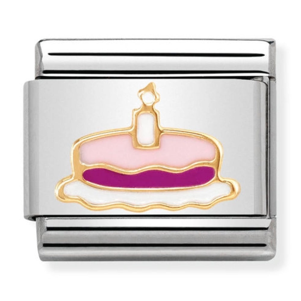 Nomination Enamel Birthday Cake Charm