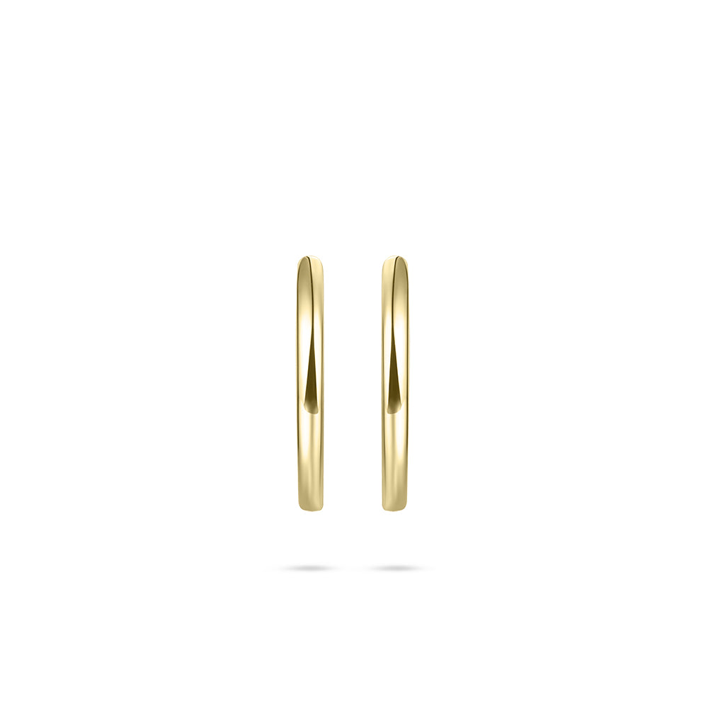 Sterling Silver Gold Plated Sleeper Earrings - Medium