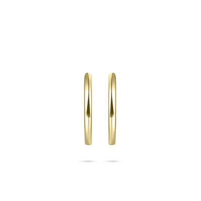 Sterling Silver Gold Plated Sleeper Earrings - Medium
