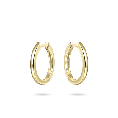 Sterling Silver Gold Plated Sleeper Earrings - Medium