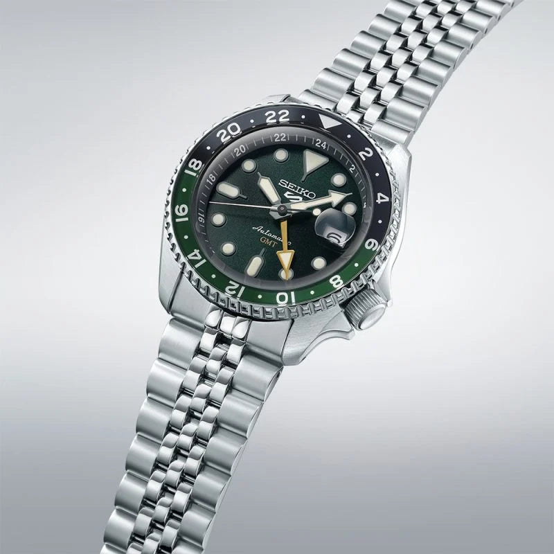 Seiko 5 Sports SKX GMT Bi-Colour Green
