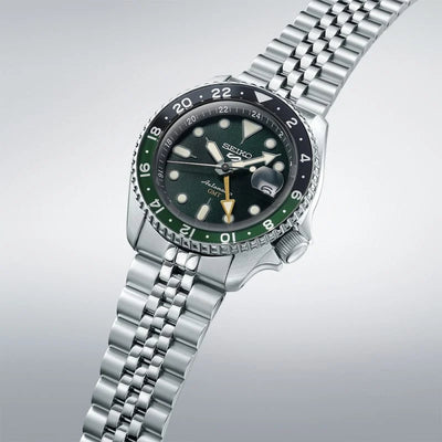 Seiko 5 Sports SKX GMT Bi-Colour Green