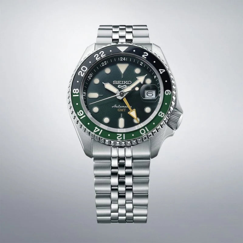 Seiko 5 Sports SKX GMT Bi-Colour Green