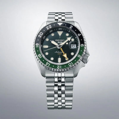 Seiko 5 Sports SKX GMT Bi-Colour Green