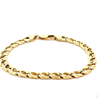 18ct Gold Solid Double Curb Link Bracelet N.V. £6500
