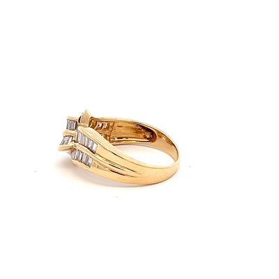 18ct Yellow Gold Diamond Dress Ring 0.90cts