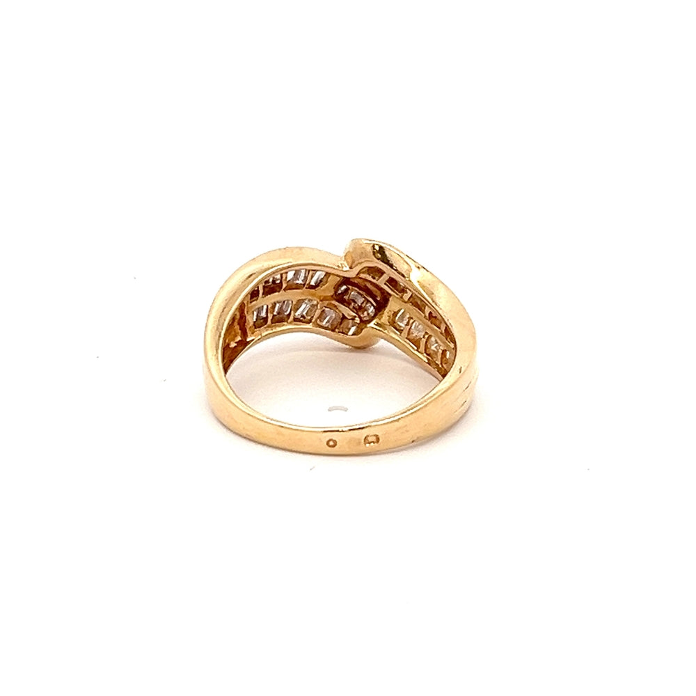 18ct Yellow Gold Diamond Dress Ring 0.90cts