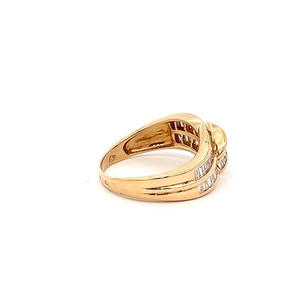 18ct Yellow Gold Diamond Dress Ring 0.90cts