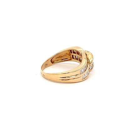 18ct Yellow Gold Diamond Dress Ring 0.90cts