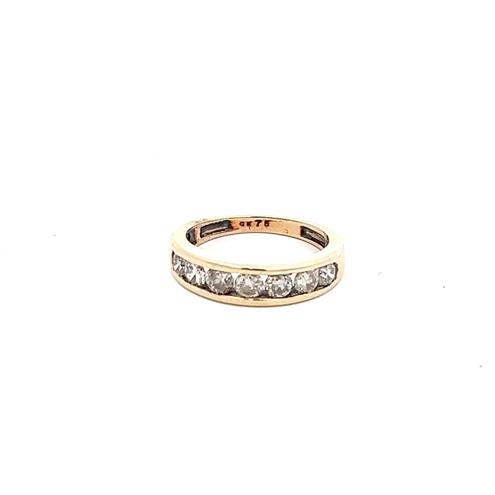 9ct Yellow Gold Diamond Band N.V. £1300