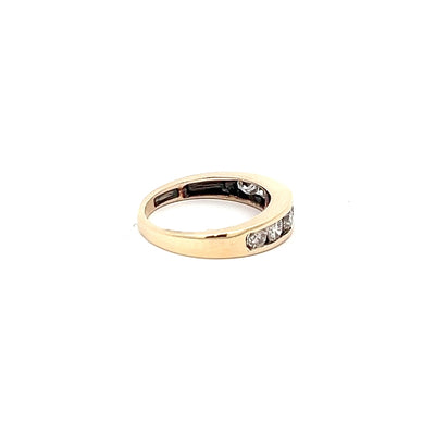 9ct Yellow Gold Diamond Band N.V. £1300