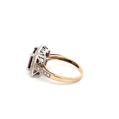 9ct Gold Garnet Ring N.V. £300