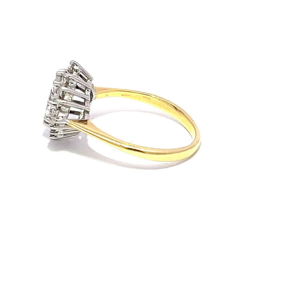 18ct 0.75ct Diamond Cluster Ring N.V. £2100