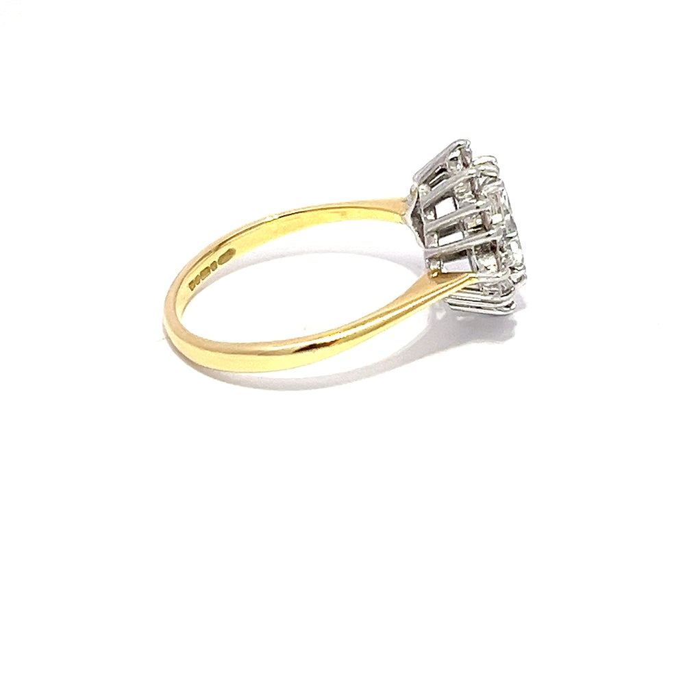 18ct 0.75ct Diamond Cluster Ring N.V. £2100