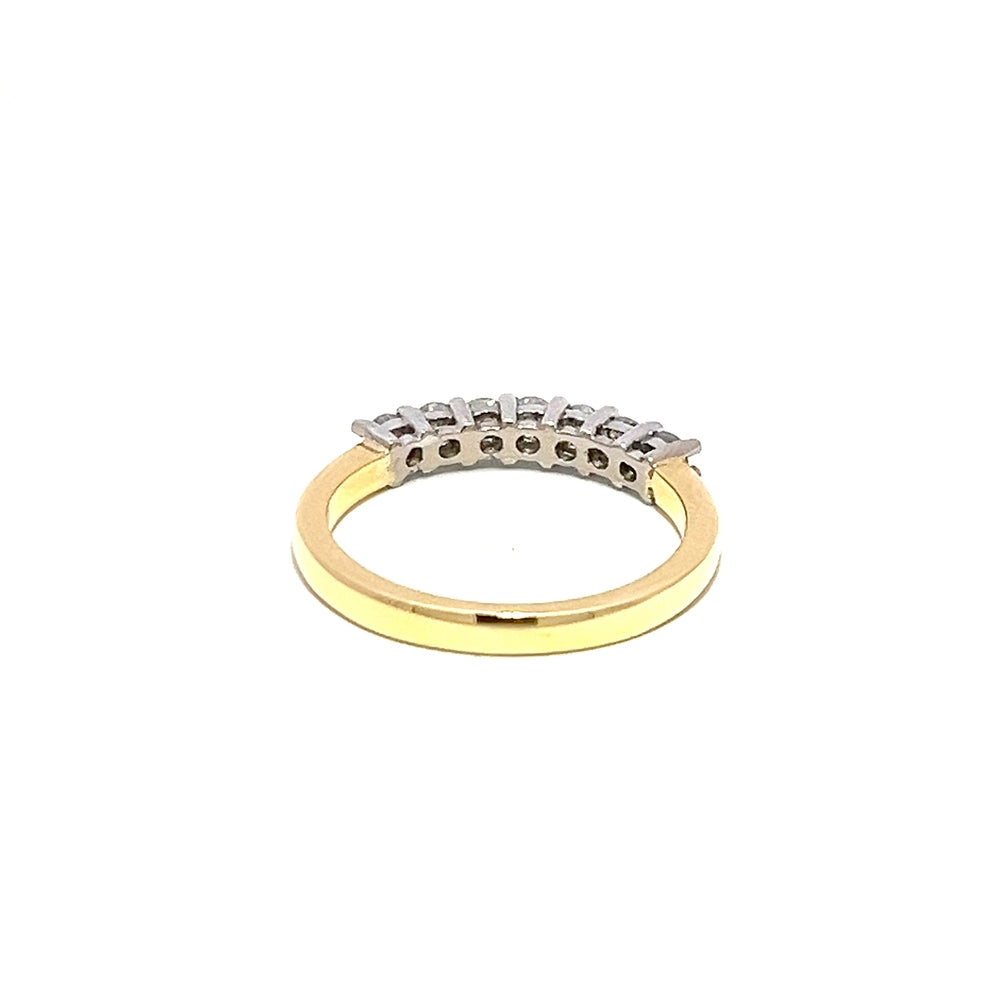 18ct Gold Diamond 7 Stone Ring N.V. £1200