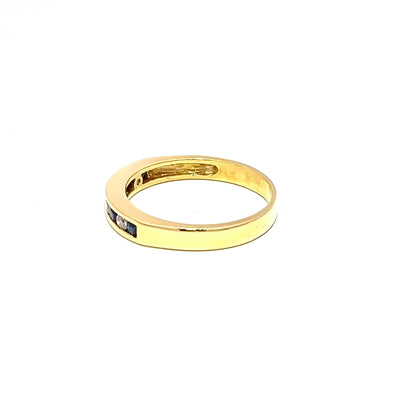 Sapphire & Diamond Channel Set Band N.V. £870