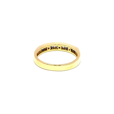 Sapphire & Diamond Channel Set Band N.V. £870