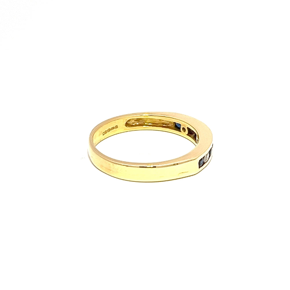 Sapphire & Diamond Channel Set Band N.V. £870