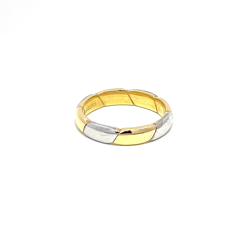 18ct Two Tone Band N.V. £995