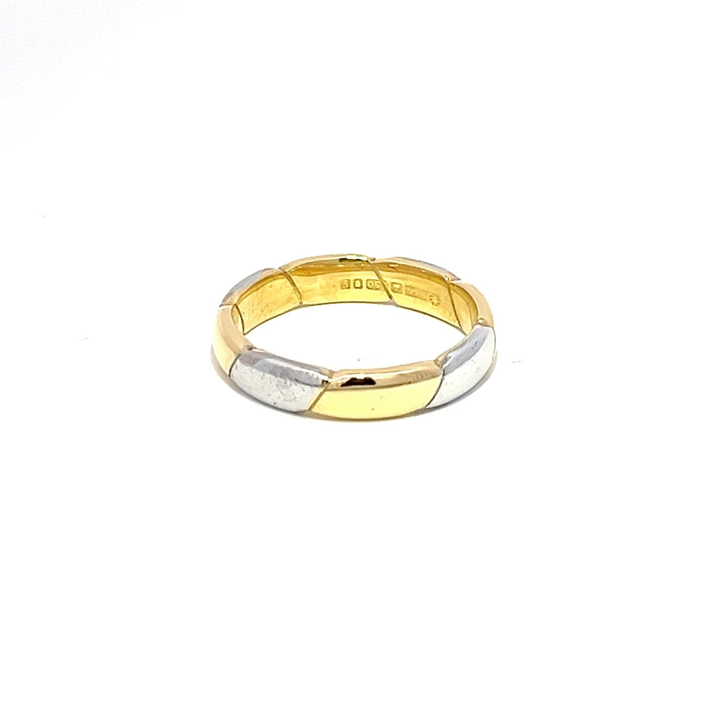 18ct Two Tone Band N.V. £995
