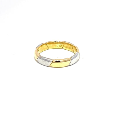 18ct Two Tone Band N.V. £995