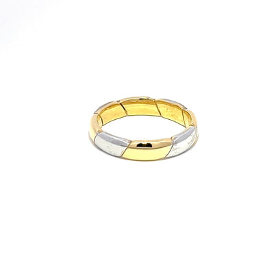 18ct Two Tone Band N.V. £995