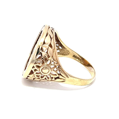 Half Sovereign Ring In 9ct Gold Mount N.V. £1500