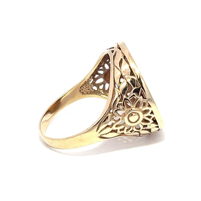 Half Sovereign Ring In 9ct Gold Mount N.V. £1500