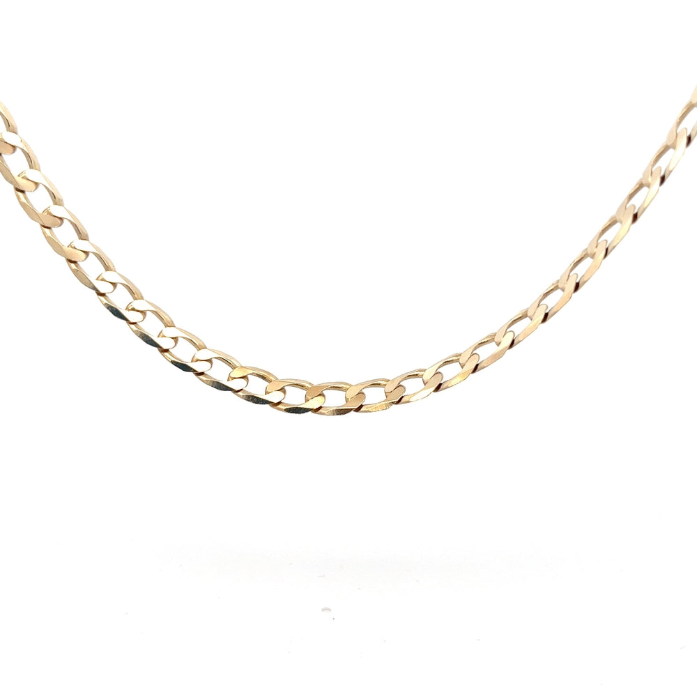 9ct Gold 28 Inch Flat Curb Chain N.V. £2700