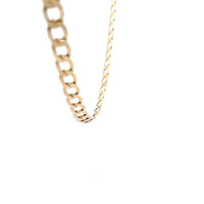 9ct Gold 28 Inch Flat Curb Chain N.V. £2700