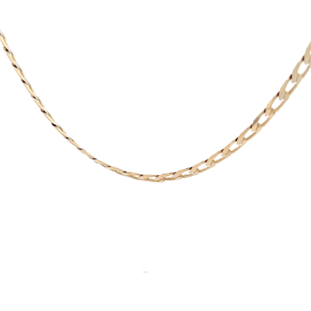 9ct Gold 28 Inch Flat Curb Chain N.V. £2700