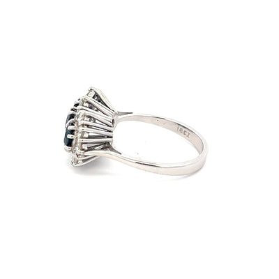 18ct WG Sapphire & Diamond Ring N.V. £2600