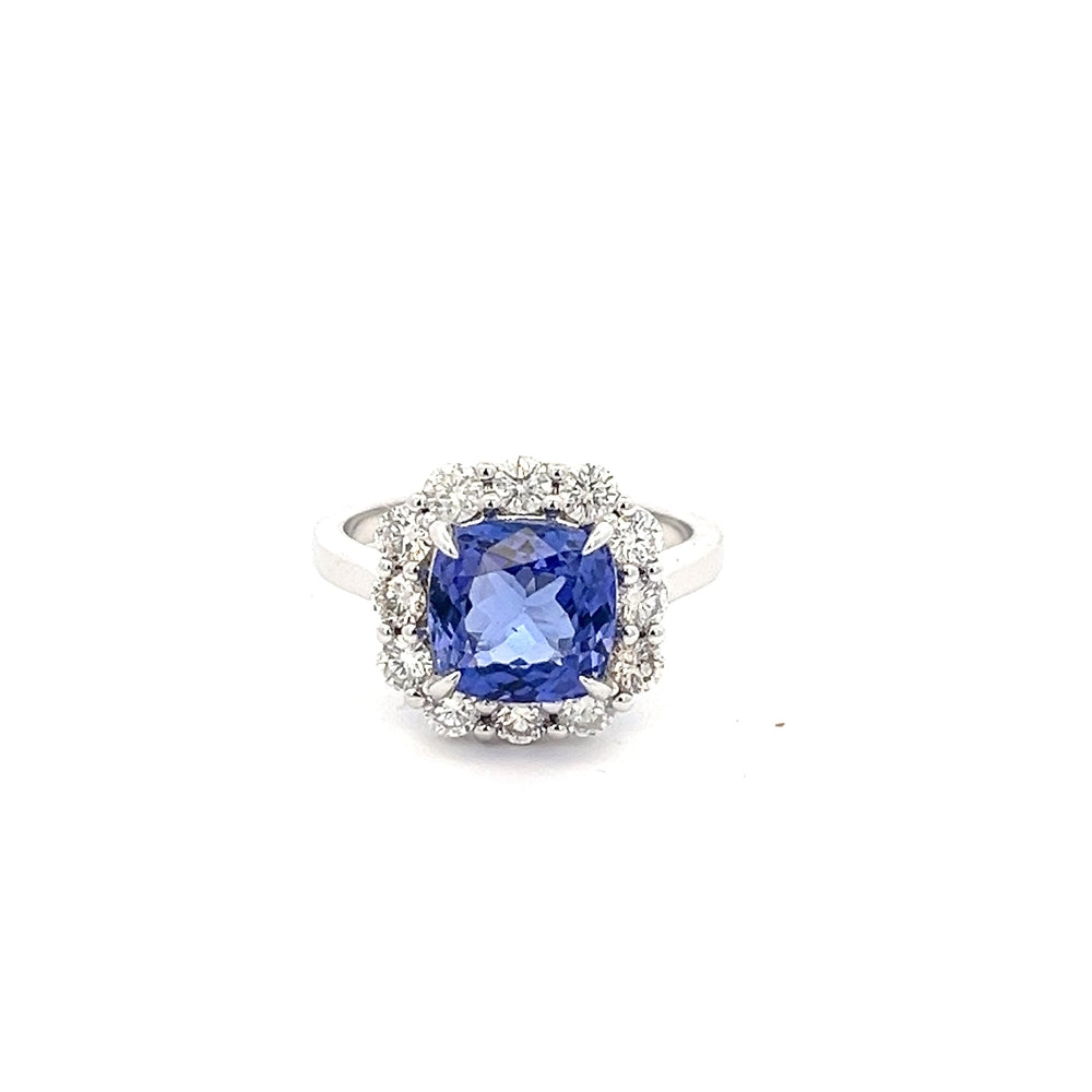 18ct Gold Tanzanite & Dia Ring N.V. £4000