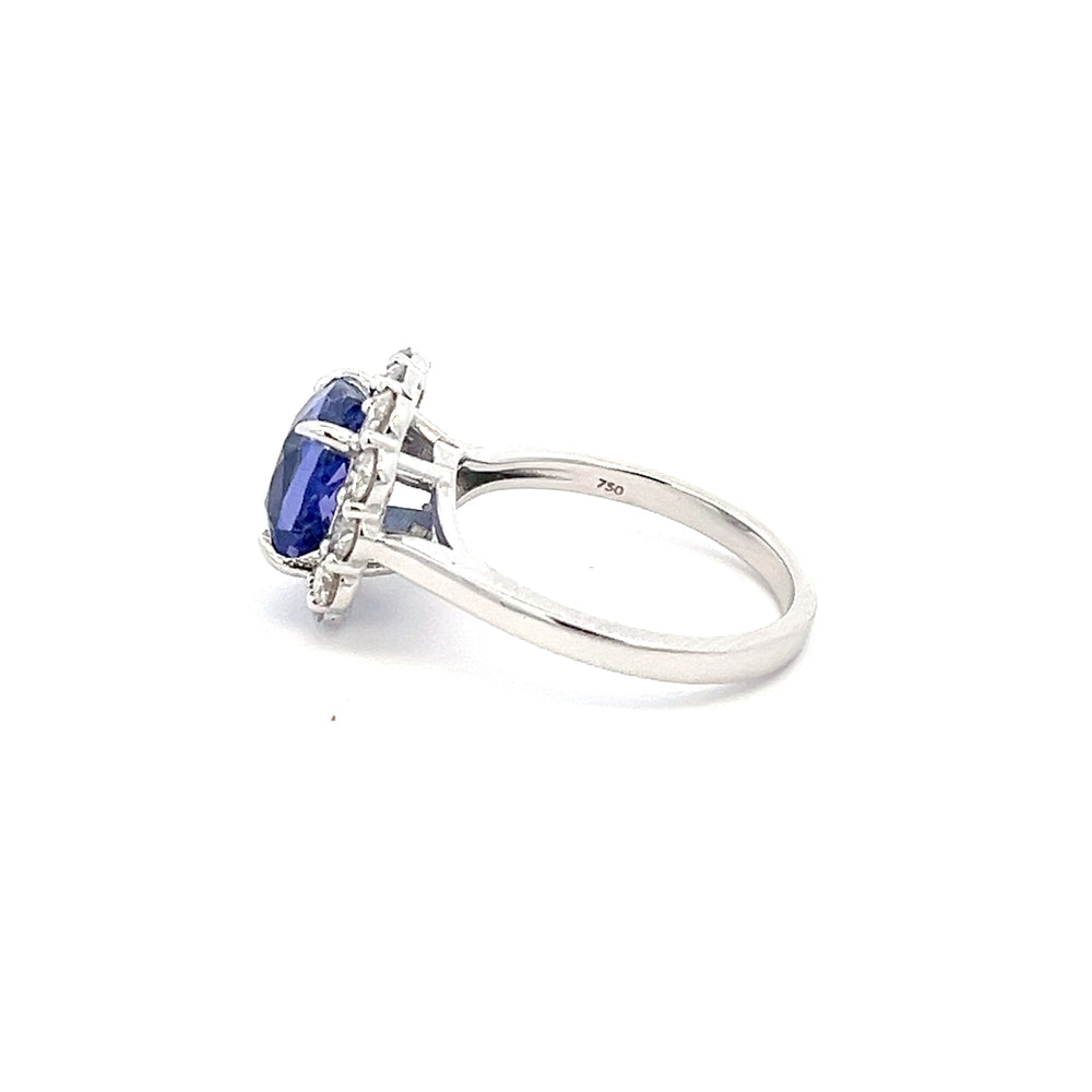 18ct Gold Tanzanite & Dia Ring N.V. £4000