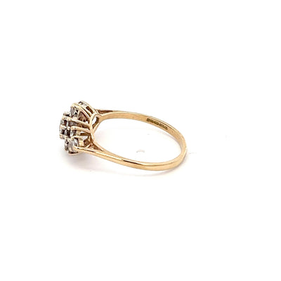 9ct Gold CZ Cluster Ring N.V. £300