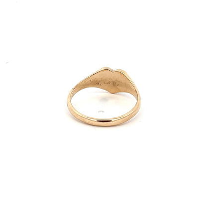 9ct Yellow Gold Heart Signet Ring NV £280