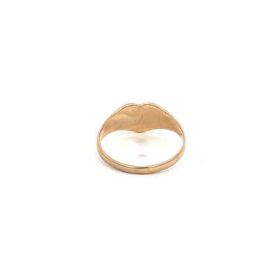 Yellow Gold Heart Signet Ring NV £150